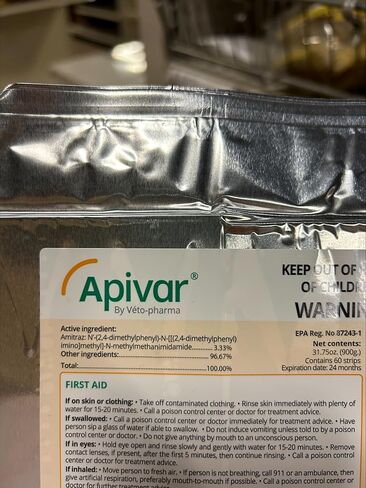Mann Lake Apivar Strips, Mite Strips, Beetle Traps, Vacuumed Sealed, Beekeeping Essentials, Easy-to-Use, Safe & Effective, 12 Pack in Saudi Arabia