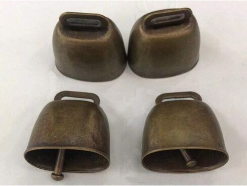KOOBOOK 2Pcs Cow Horse Sheep Grazing Copper Bells Cattle Farm Animal Copper Loud Bronze Bell in Saudi Arabia
