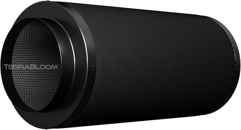 TerraBloom Carbon Filter 8" x 24", 46mm Thick Charcoal Bed, Airflow up to 750 CFM. Premium Carbon Air Filtration From Odors, VOCs, Chemical Smells for Grow Tents, Homes, Commercial Applications in Kuwait