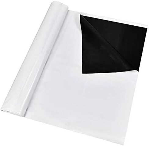 iPower 10 x 10 ft Black and White Panda Hydroponics Poly Film 5.5 Mil Highly Reflective, Waterproof Plastic Sheeting, for DIY Grow Rooms, 10 X 10ft, Greenhouse in Saudi Arabia