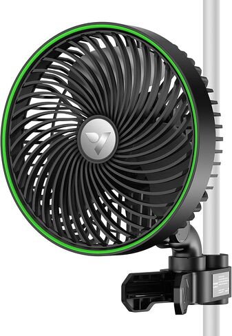 VIVOSUN AeroWave E6 Grow Tent Fan 6", EC Motor, Smart Wifi Control, US Patented Auto Oscillating Clip fan, Weatherproof IP-54, Strong Airflow but Quiet for Hydroponic Ventilation Circulation, 1-Pack in Saudi Arabia