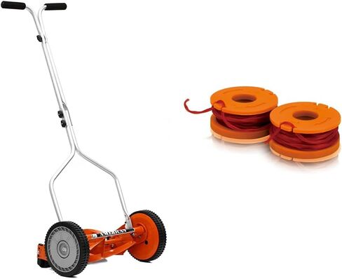 American Lawn Mower Company 1204-14 جزازة العشب ببكرة دفع 14 بوصة، باللون الأحمر in Kuwait