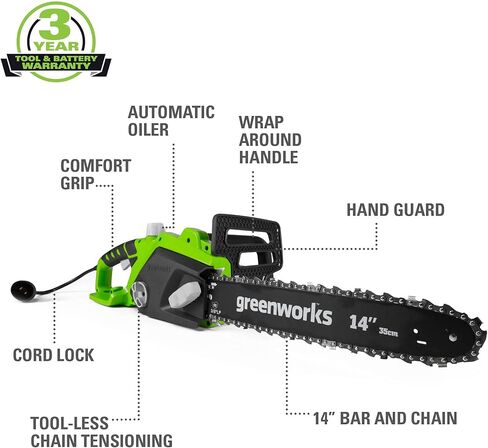 Greenworks 6.5 أمبير 8 بوصة منشار كهربائي سلكي in Saudi Arabia