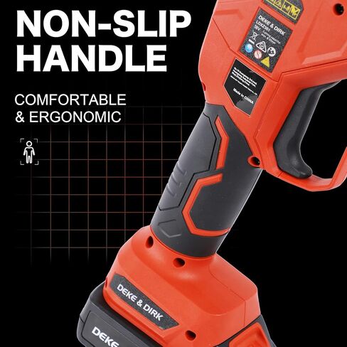 مقص تقليم كهربائي احترافي لاسلكي من ديك اند ديرك مع بطاريتين ليثيوم 2 امبير قابلة لاعادة الشحن، اداة تشذيب فروع الاشجار الكهربائية بمحرك عديم المسفرات بقطر قطع 1.2 انش (30 ملم) in Kuwait