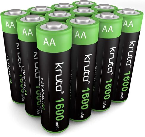 Solar Lights Batteries AA 1600mah High Capacity 1.2V Ni-MH Rechargeable AA Solar Battery for Outdoor Solar Lights, Battery String Lights, TV Remotes, Wireless Mouses, Radio, Flashlight in Saudi Arabia