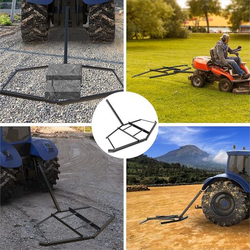 YITAMOTOR 66" Wide Harrow 2 Adjustable Bars Driveway Drag Grader ATVs, UTVs, Garden Lawn Tractors, 66 inch, Black in Saudi Arabia