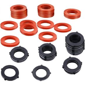 Vetico Garden Hose Washer Heavy Duty Rubber Washer Seals Fit All Standard 3/4 Inch Garden Hose and Water Faucet Fittings,32Packs in Saudi Arabia