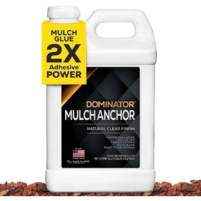 Dominator Rock Anchor 64oz - Rock Glue for Landscaping Gravel & Stone, Ready to Spray, Locks in River Rock, Pea Gravel & Decorative Rock, Prevents Scattering & Washouts, Water-Based in Kuwait