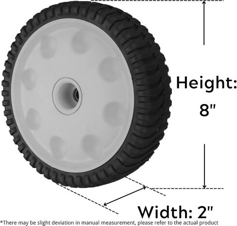 119-0311 Front Wheels for Toro 22" Recycler Mower, 137-4832 Drive Wheels Compatible with Toro 20330 20331 20339 20371 Self Propelled Mower FWD 22", 2 Pack, White in Kuwait