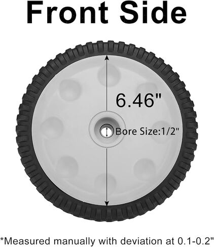 734-04018 Front Drive Wheels Fit for Troy Bilt TB240 Mower - 8 Inch Wheels Tires for Troy Bilt Honda Tuff Cut 210 230 Craftsman Self Propelled Mower, Replace 734-04018A, 734-04018B, 2 Pack, Gray in Saudi Arabia