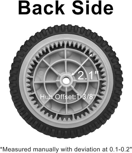 734-04018 Front Drive Wheels Fit for Troy Bilt TB240 Mower - 8 Inch Wheels Tires for Troy Bilt Honda Tuff Cut 210 230 Craftsman Self Propelled Mower, Replace 734-04018A, 734-04018B, 2 Pack, Gray in Saudi Arabia