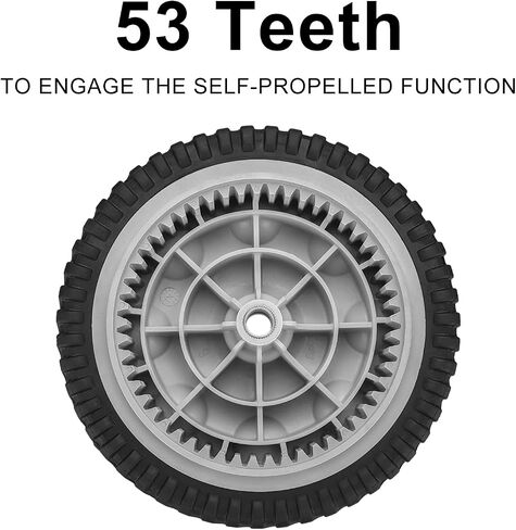 734-04018 Front Drive Wheels Fit for Troy Bilt TB240 Mower - 8 Inch Wheels Tires for Troy Bilt Honda Tuff Cut 210 230 Craftsman Self Propelled Mower, Replace 734-04018A, 734-04018B, 2 Pack, Gray in Saudi Arabia