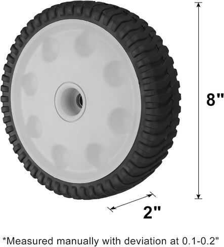 734-04018 Front Drive Wheels Fit for Troy Bilt TB240 Mower - 8 Inch Wheels Tires for Troy Bilt Honda Tuff Cut 210 230 Craftsman Self Propelled Mower, Replace 734-04018A, 734-04018B, 2 Pack, Gray in Saudi Arabia