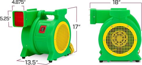 B-Air Kodiak 1 HP Air Blower | Powerful Bounce House Blower Fan for Large Inflatable Bounce House, Bouncy Castle and Slides in Saudi Arabia