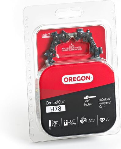 Oregon H78 ControlCut Chainsaw Chain for 20-Inch Bar – 78 Drive Links, Replacement Low-Kickback Chainsaw & Bar and Chain Oil for Chainsaws, 1 Gallon Bottle (128 fl.oz / 4500 ml) (54-059) in Saudi Arabia