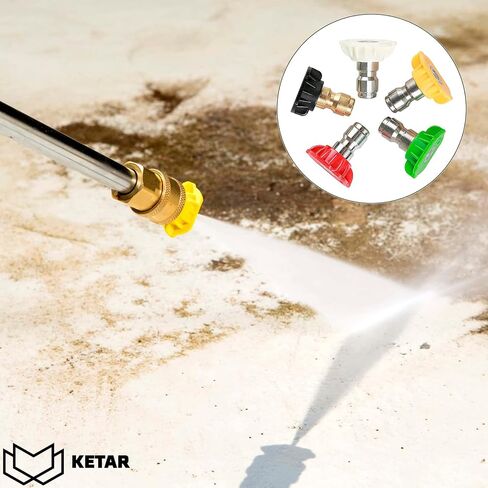 5Pcs Pressure Washer Nozzle Tips - Replacement Pressure Washer Tips 2700 PSI Car Wash Pressure Washer Accessories 2.3 GPM, Model # 6022, 6023, Size 3.0 Or 030 - High Pressure Hose Nozzle Spray Nozzle in Saudi Arabia