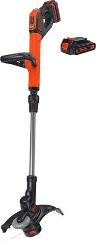 BLACK+DECKER 20V MAX String Trimmer/Edger with Extra Lithium Battery 2.0 Amp Hour (LSTE525 & LBXR2020-OPE) in Saudi Arabia