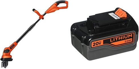 BLACK+DECKER 20V Cordless Garden Cultivator/Tiller with Extra Lithium Battery 2.0 Amp Hour (LGC120 & LBXR2020-OPE) in Saudi Arabia