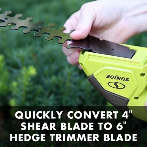 Sun Joe HJ604C Cordless Grass Shear + Shrubber Handheld Trimmer, (w/ Battery + Charger Included), Green, 7.2V in Saudi Arabia