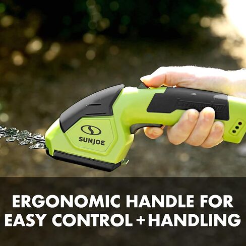 Sun Joe HJ604C Cordless Grass Shear + Shrubber Handheld Trimmer, (w/ Battery + Charger Included), Green, 7.2V in Saudi Arabia