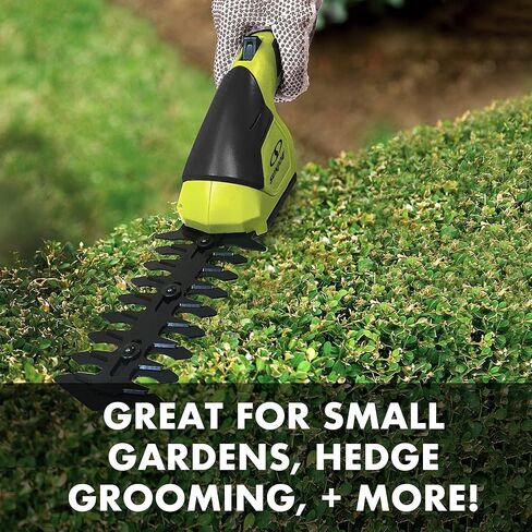 Sun Joe HJ604C Cordless Grass Shear + Shrubber Handheld Trimmer, (w/ Battery + Charger Included), Green, 7.2V in Saudi Arabia