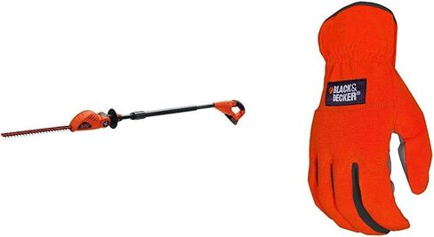 BLACK+DECKER 20V MAX Cordless Pole Hedge Trimmer with Extra Lithium Battery 2.0 Amp Hour (LPHT120 & LBXR2020-OPE) in Saudi Arabia