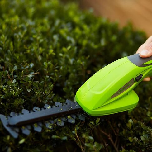 WORKPRO Cordless Grass Shear & Shrubbery Trimmer - 2 in 1 Handheld Hedge Trimmer 7.2V Electric Grass Trimmer Hedge Shears/Grass Cutter Rechargeable Lithium-Ion Battery and Charger Included in Saudi Arabia