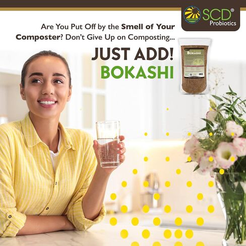 All Seasons Bokashi Compost Starter 5 رطل (2 جالون) - نخالة بوكاشي الجافة لصندوق سماد المطبخ - سماد الطعام ونفايات الحيوانات الأليفة بسرعة وسهولة مع رائحة منخفضة بواسطة بروبيوتيك SCD in Kuwait