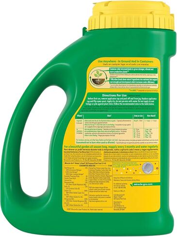 Miracle-Gro Shake 'N Feed، أغذية نباتية لجميع الأغراض، سماد نباتي، 4.5 رطل. in Saudi Arabia