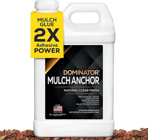 Dominator Rock Anchor 64oz - Rock Glue for Landscaping Gravel & Stone, Ready to Spray, Locks in River Rock, Pea Gravel & Decorative Rock, Prevents Scattering & Washouts, Water-Based in Kuwait