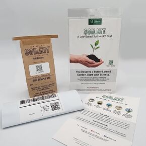 Soil Test Kit - Discover Your Lawn and Garden Fertility with PH, Nutrient and Mineral Analysis. Professional Results Provide Custom Fertilizer Prescription for Your Yard, without Trowel, Single Pack in Saudi Arabia