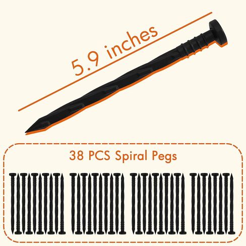 Gardzen 1.5" x20' Landscape Edging Kit, Garden Edging Coil Comes with 24 Pcs Spikes, No Dig Lawn Border Design in Kuwait