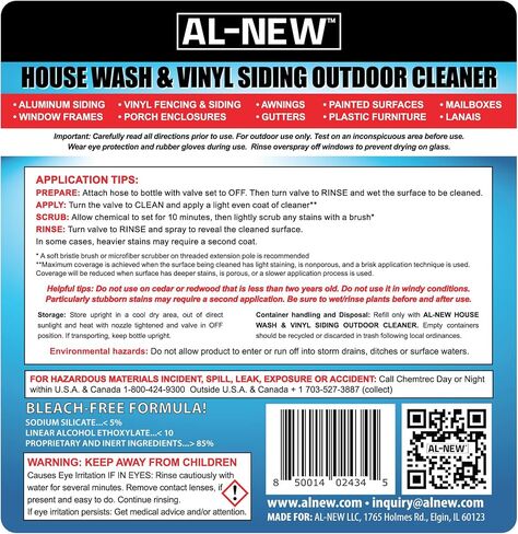 AL-NEW OUTDOOR CLEANER | Versatile Outdoor Cleaner for Deck Boxes, Plastic Outdoor Furniture, & More | Pack of 2 (32 oz.) in Kuwait