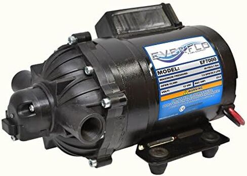 The ROP Shop EVERFLO 12 Volt 7.0 GPM Diaphragm Water Pump 60 psi Lawn Sprayers, Boats, RV's in Saudi Arabia