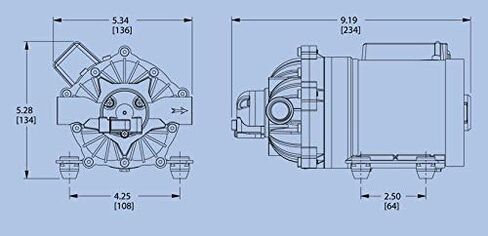 The ROP Shop EVERFLO 12 Volt 7.0 GPM Diaphragm Water Pump 60 psi Lawn Sprayers, Boats, RV's in Saudi Arabia