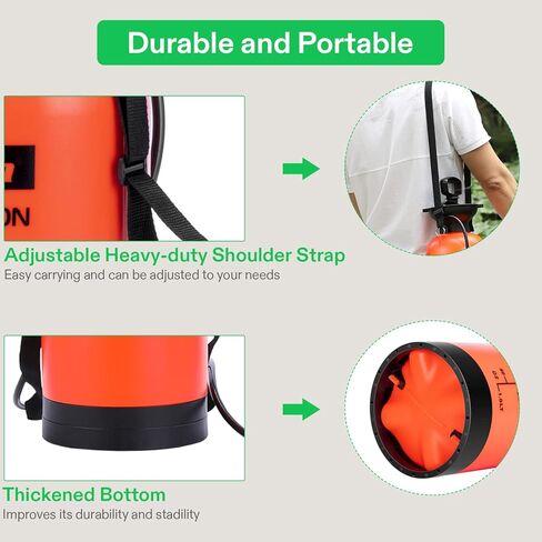 بخاخ ضغط مضخة 1.35 جالون من VIVOSUN، زجاجة رذاذ مياه مضغوطة للحديقة والحديقة مع حزام كتف قابل للتعديل، لرش النباتات وسقي الحديقة والتنظيف المنزلي in Kuwait