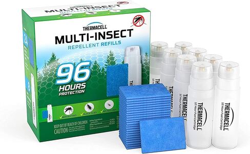 Thermacell Mosquito Repellent Refills; Compatible with Any Fuel-Powered Thermacell Repeller; Highly Effective, Long Lasting, No Spray, No Scent, No Mess; 15 Foot Zone of Mosquito Protection in Kuwait
