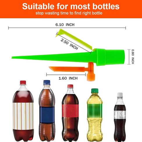 أجهزة مسامير السقاية الذاتية للنباتات من JCNZM، ترقية سقاية النبات مع صمام التحكم البطيء الإصدار، نظام الري بالتنقيط التلقائي، منع قطع المياه مع دعامة مضادة للإمالة - 12 قطعة in Kuwait