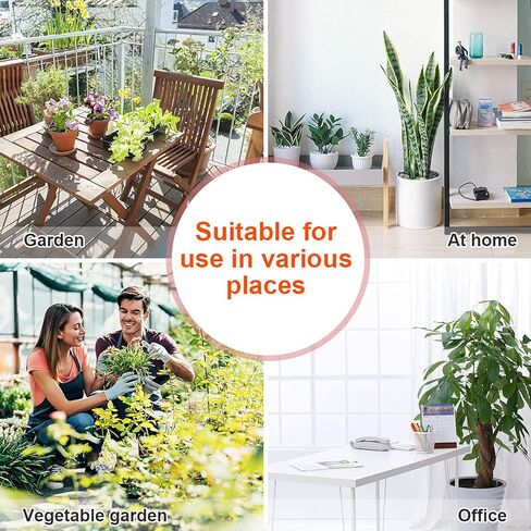 أجهزة مسامير السقاية الذاتية للنباتات من JCNZM، ترقية سقاية النبات مع صمام التحكم البطيء الإصدار، نظام الري بالتنقيط التلقائي، منع قطع المياه مع دعامة مضادة للإمالة - 12 قطعة in Kuwait