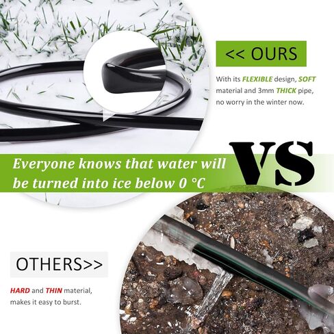 خرطوم الري بالتنقيط من أنابيب التوزيع الفارغة مقاس 1/4 بوصة من MIXC، لفة بطول 50 قدمًا in Kuwait