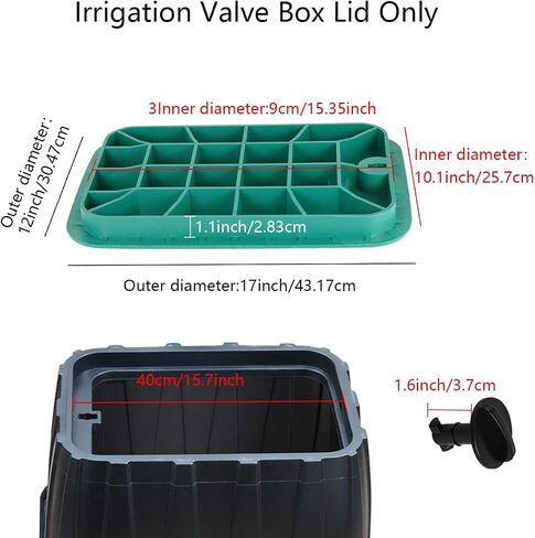 Valve Box Cover Lid 10-inch Sprinkler Valve Round Box Lid Replacement Circular for Automatic Irrigation System in Saudi Arabia
