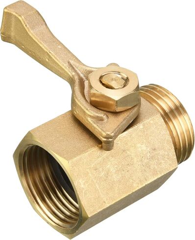 M MINGLE Heavy Duty Brass Garden Hose Shut Off Valve, 3/4 Inch, 2-Pack with 2 Hose Washers in Kuwait