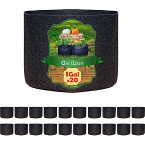Gardzen 20-Pack 1 Gallon Nonwoven Grow Bags, Aeration Fabric Pots in Kuwait