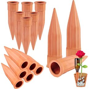 Plant Self-Watering Stakes-15 Pack Terracotta Automatic Plant Waterer Devices Auto-Water Irrigation System for Indoor/Outdoor Plants in Saudi Arabia