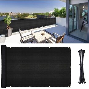 DearHouse Balcony Privacy Screen Cover, 3.5ft x16.5ft Privacy Screen Balcony Shield for Porch Deck Outdoor Backyard Patio Balconys, includes 35 pc Cable Ties in Saudi Arabia