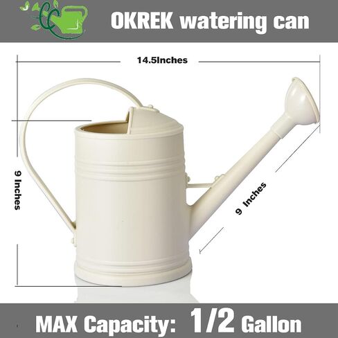 Watering Cans for House Plants, Small, Indoor/Outdoor Plants Garden Flower (1/2 Gallon, Black) in Saudi Arabia