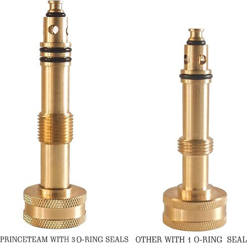 Hourleey Adjustable Twist Hose Nozzle, 4" Heavy-Duty Brass 3/4" GHT Hose Nozzle with 2 Garden Hose Rubber Washers (1 Pack) in Kuwait