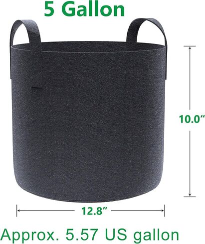 Gardzen 20-Pack 1 Gallon Nonwoven Grow Bags, Aeration Fabric Pots in Saudi Arabia