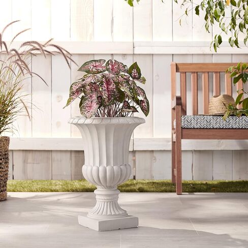Nearly Natural 20.25" Large Sand Colored Urn Indoor/Outdoor) Planter in Saudi Arabia