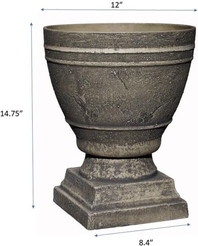 Classic Home and Garden Spartan Urn, Cast Iron, 14.75" Height X 12" Diameter in Kuwait